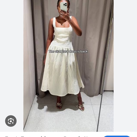 Zara Cream Backless Dress - Picture 7 of 11